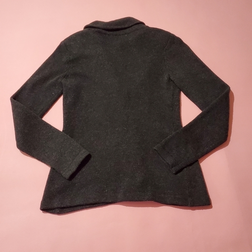 Vintage Y2K 2000s 00s Cabi Black Grey Knit Sweater - Picture 4 of 5